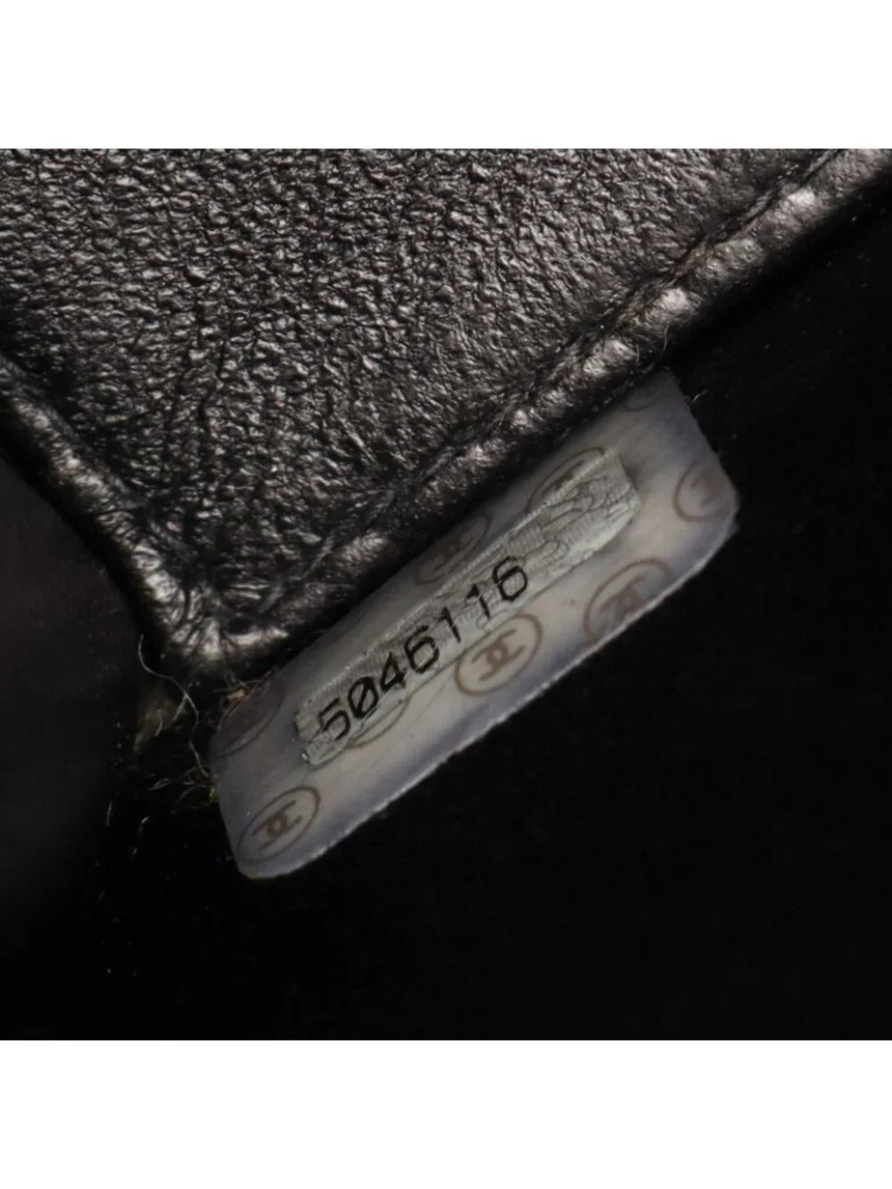 Chanel Shoulder Bag Quilted Black Caviar Leather Chain